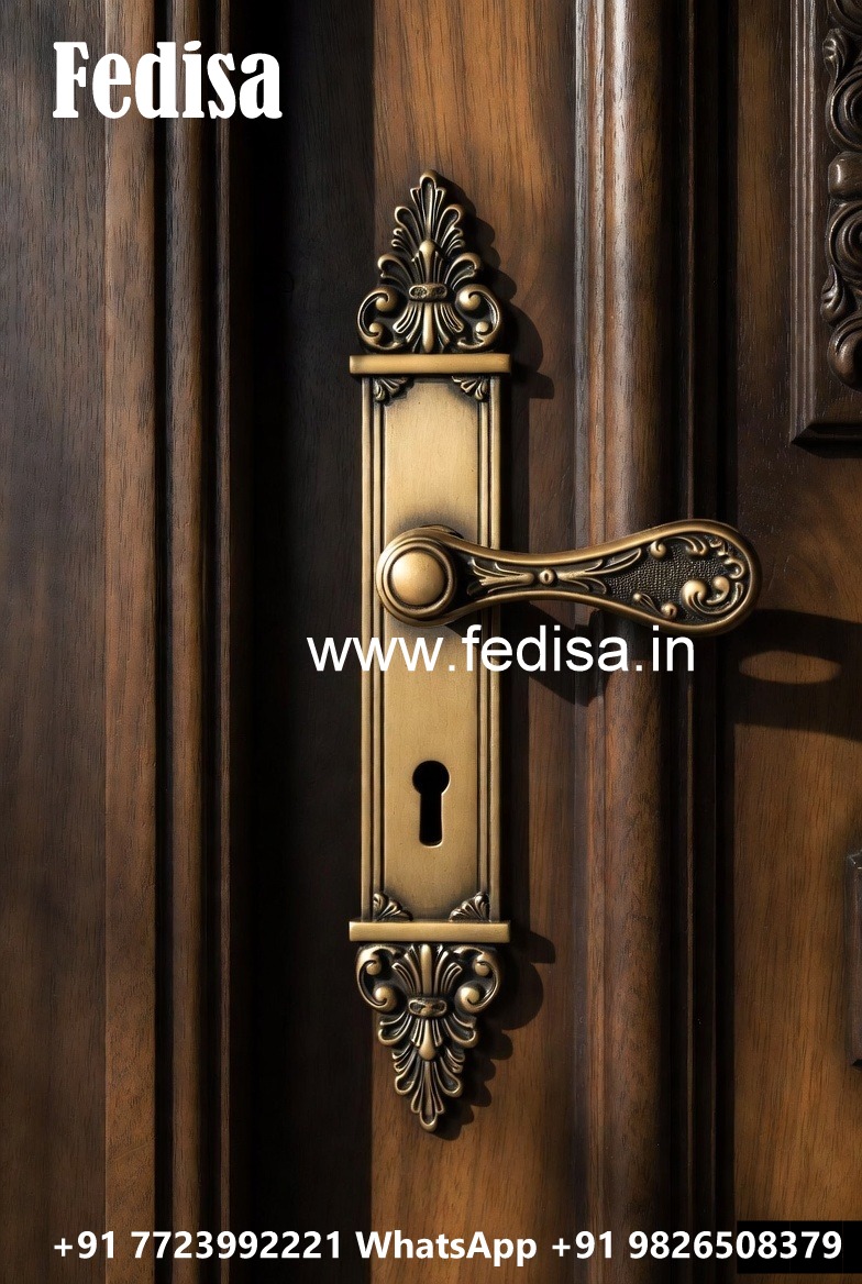 Brass Door Hardware Designs for Elegant Homes No-068