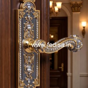 Stylish Brass Door Accessories for Luxury Decor No-180
