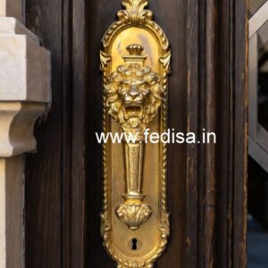 Handmade Brass Hardware for Luxury Entry Doors No-248