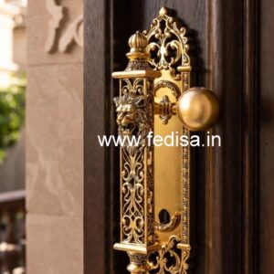 Handmade Brass Locks and Handles for Elegant Homes No-299