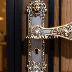 Modern Brass Locks and Handles for Home Security No-805