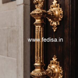 Antique Brass Door Handles for Vintage Interiors No-844
