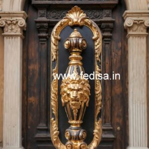 Stylish Brass Locks and Handles for Entry Doors No-846