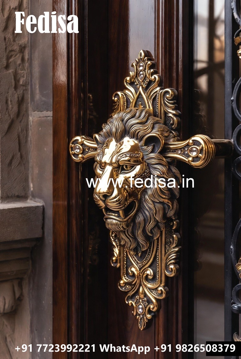 Luxury Brass Locks for Elegant Entry Doors No-880