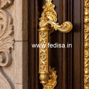 Handmade Brass Door Pulls for Grand Entrances No-1066