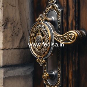 Brass Pull Handles and Locks for Main Entrance No-2429