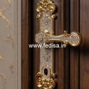 Luxury Brass Handlesets for Double Wooden Doors No-2585