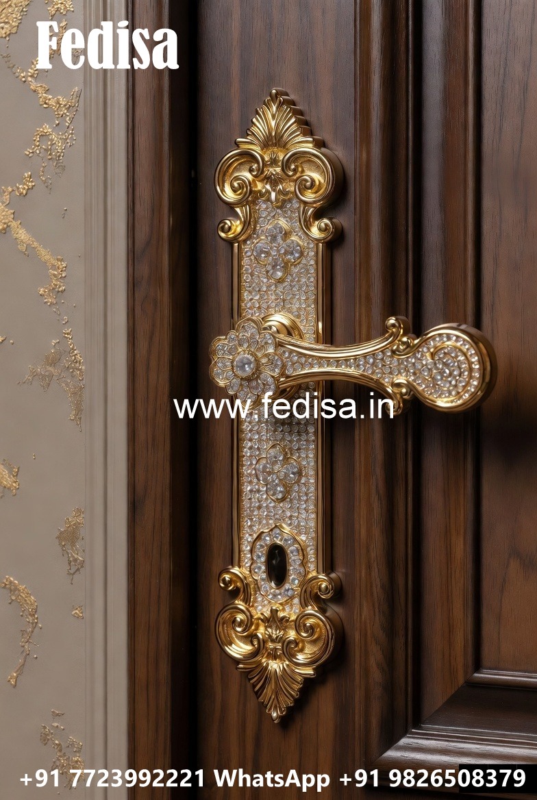 Luxury Brass Handlesets for Double Wooden Doors No-2585