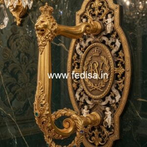 Stylish Brass Handlesets for Front Door Designs No-3204