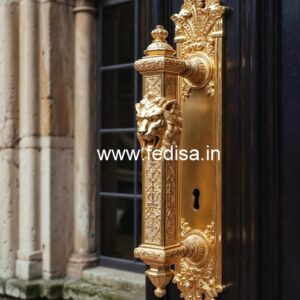 Decorative Brass Door Hardware for Elegant Entry No-3476
