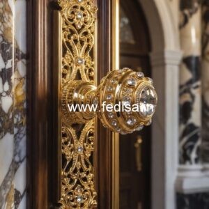 Modern Luxury Brass Door Accessories Collection No-4026