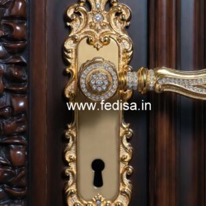 Handmade Brass Locks and Handles for Villas No-4084