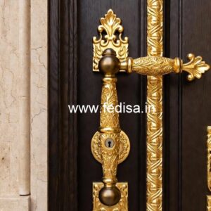 Premium Brass Locks for Wooden Main Entrances No-4198
