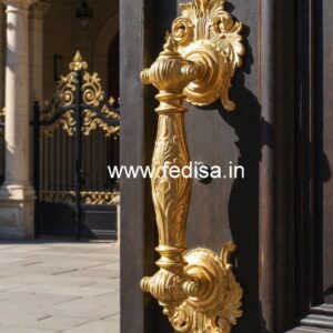 Handmade Brass Door Hardware for Luxury Villas No-4837