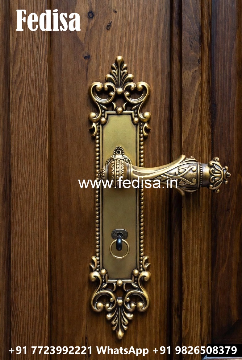 Contemporary Brass Hardware for Wooden Doors No-4943
