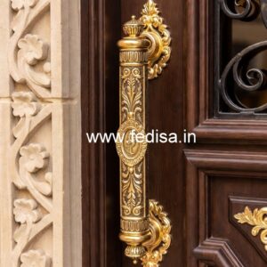 Handmade Brass Door Pulls for Grand Entrances No-5061