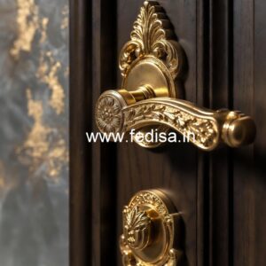 Premium Brass Handlesets for Wooden Doors No-5855
