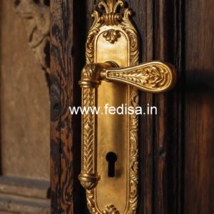 Elegant Brass Locks for Luxury Wooden Doors No-6519