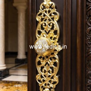 Elegant Brass Main Door Styling No-6960