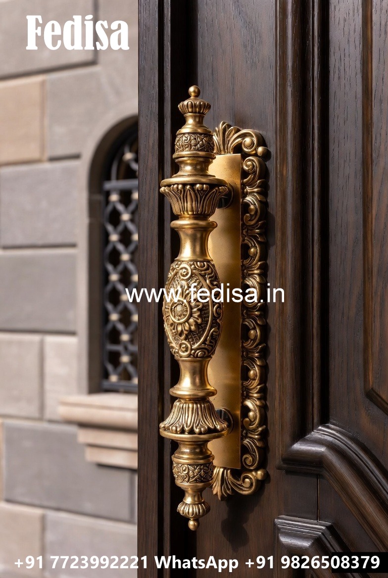 Antique Brass Pulls for Classic Door Styling No-7393