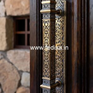 Modern Brass Handlesets for Elegant Entry Doors No-7407