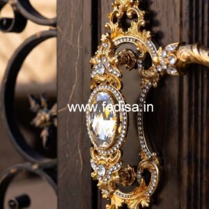 Stylish Brass Locks and Handles for Entry Doors No-8037