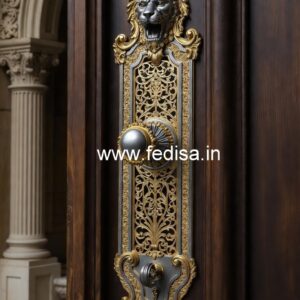 Elegant Brass Hardware Designs for Interior Doors No-8043