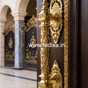 Elegant Brass Handlesets for Wooden Entry Doors No-8875