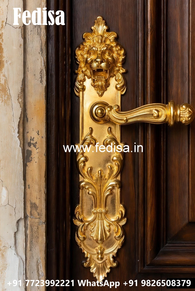 Antique Brass Handlesets for Royal Entryways No-9041
