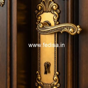 Elegant Brass Handlesets for Modern Entryways No-9063