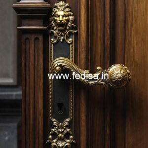 Elegant Brass Door Pulls for Premium Entryways No-9084