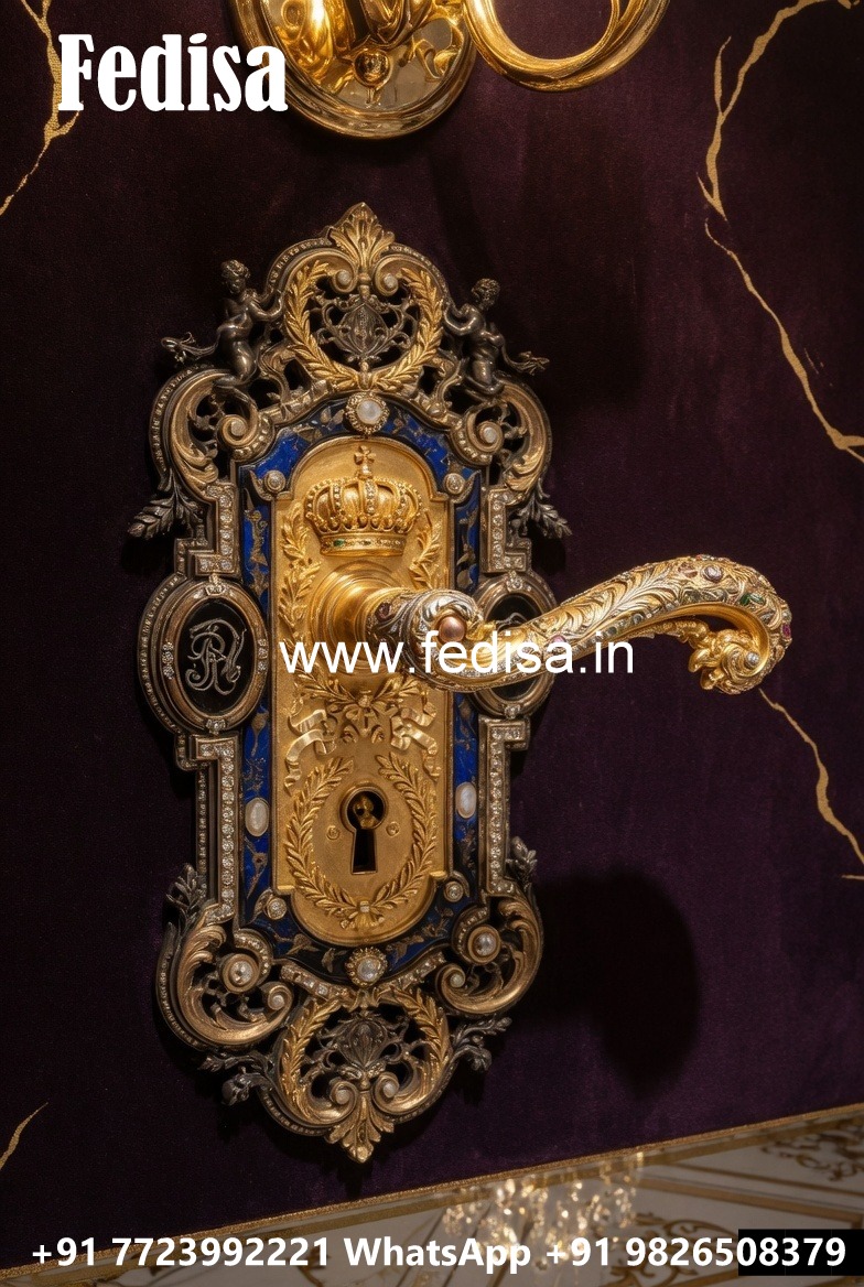Stylish Brass Main Door Handles No-9092