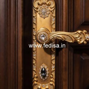 Elegant Brass Main Door Lock Ideas No-9433