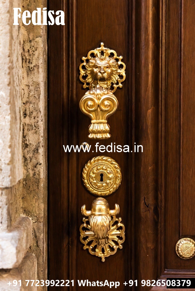 Antique Brass Entry Door Pulls No-9471