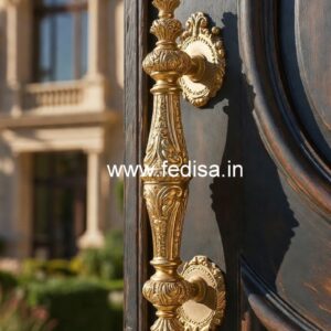Elegant Brass Pull Handles with Smart Locks No-9606
