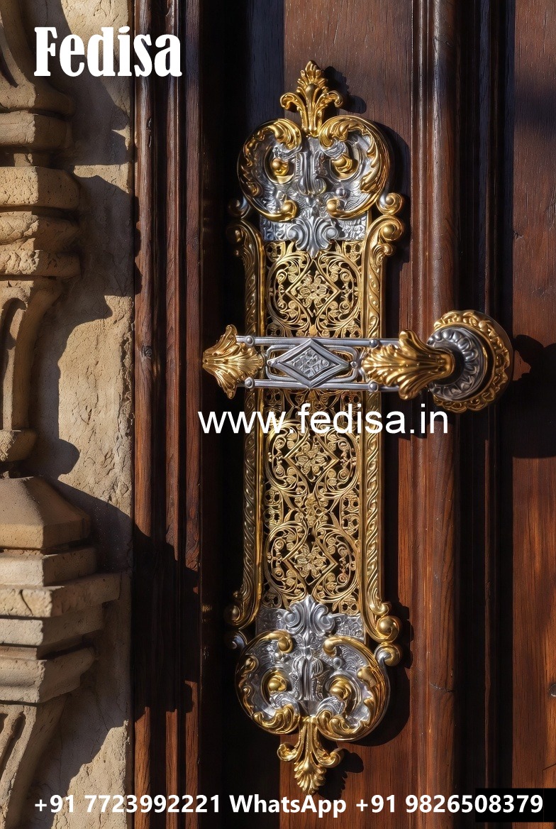 Modern Brass Locks and Handles for Entryways No-9703