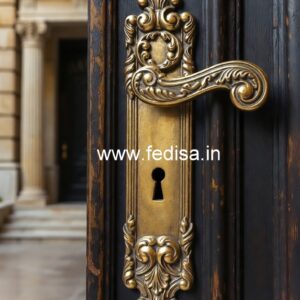 Handmade Brass Door Pulls for Grand Entrances No-9855